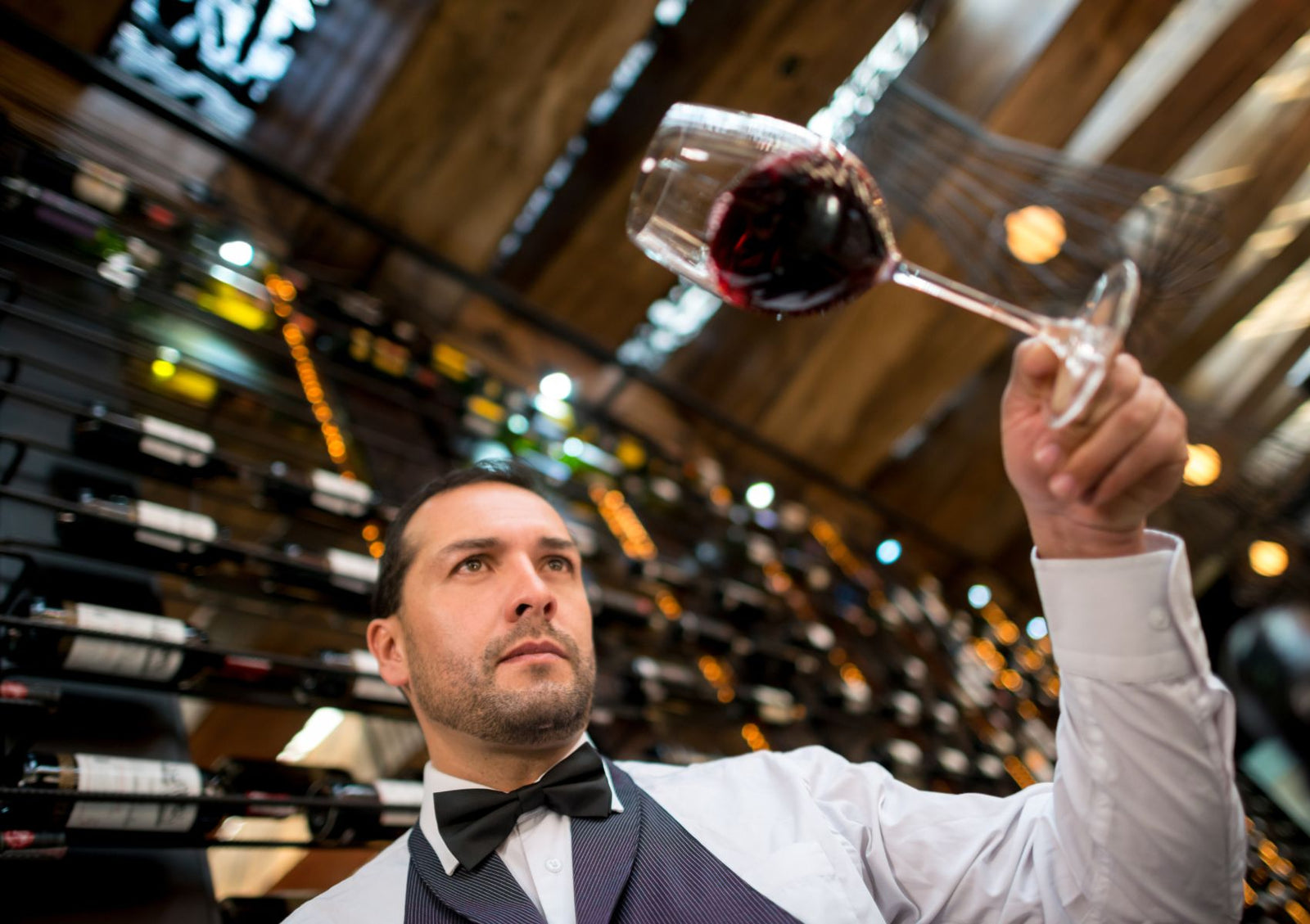 Sommelier in action at Whelehans Wines