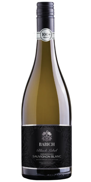 Bottle of Babich "Black Label" Sauvignon Blanc by Whelehans Wines.