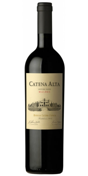 Bottle of Catena Alta, Malbec by Whelehans Wines.