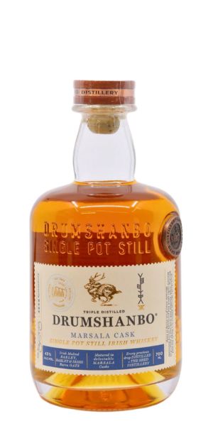 Bottle of Drumshanbo Whiskey, Marsala Cask by Whelehans Wines.