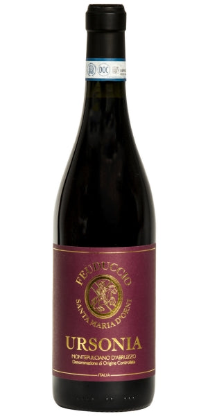 Bottle of Feuduccio, Ursonia, Montepulciano d'Abruzzo 2017 by Whelehans WInes.