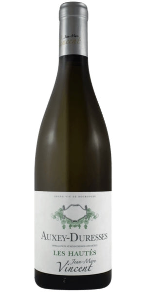 Bottle of Jean Marc Vincent Auxey-Duresses, "Les Hautés", 2021 by Whelehans Wines.