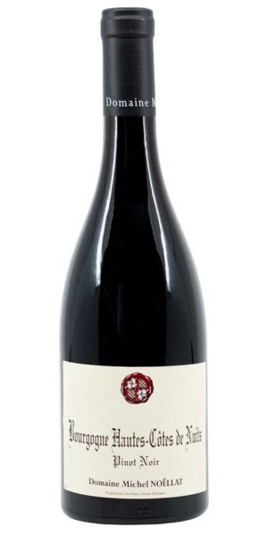 Wine bottle of Bourgogne Hautes-Cotes de Nuits with a visible label on a white background by Whelehans Wines.
