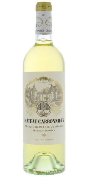 Bottle of 2021 Chateau Carbonnieux Blanc, by Whelehans Wines.