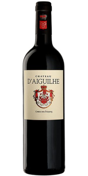 Bottle of Chateau d'Aiguilhe 2016 by Whelehans Wines.