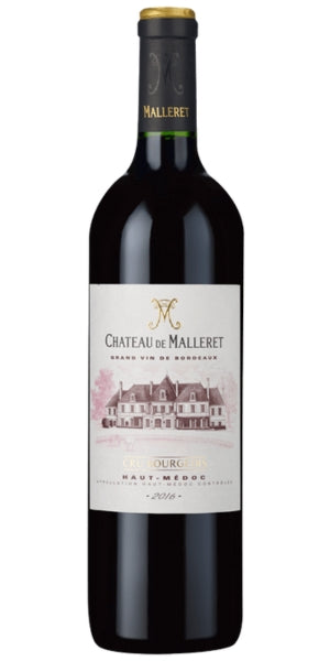 Bottle of Chateau de Malleret, 2016 by Whelehans Wines.