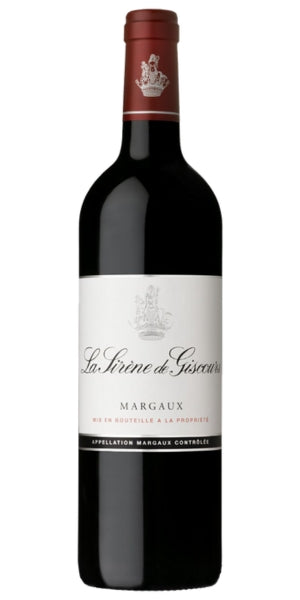 Bottle of Château Giscours, La Sirene de Giscours, Margaux, 2018 by Whelehans Wines.