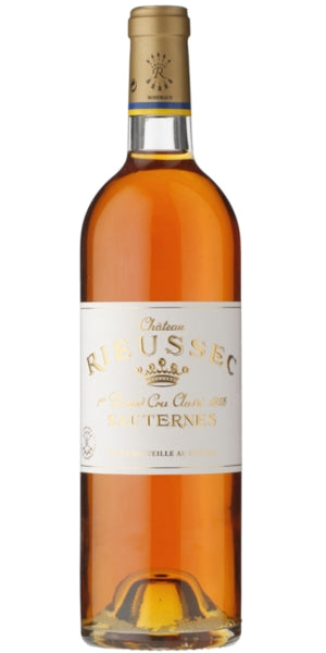 Bottle of Château Rieussec, Sauternes, 2015 by Whelehans Wines.