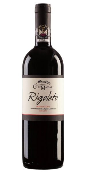 Wine bottle labeled 'Rigoleto' on a white background by Whelehans Wines.