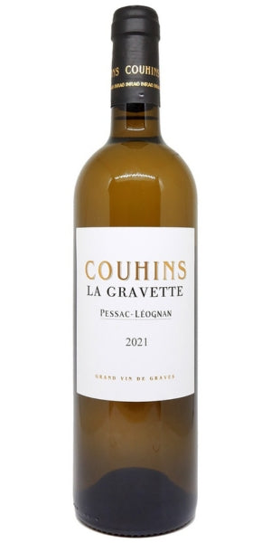 Bottle of Couhins La Gravette Blanc, 2021 by Whelehans Wines.