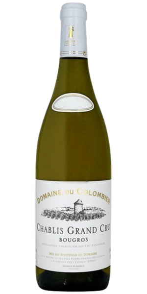 Bottle of Domaine du Colombier Bougros Grand Cru Chablis, 2022 by Whelehans Wines.