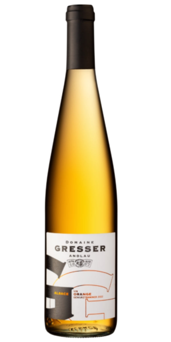 Bottle of Domaine Remy Gresser, Gewurztraminer, Vin Orange, 2022 by Whelehans Wines.