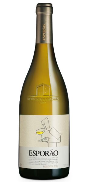 Bottle of white Portuguese wine, Esporao white reserva 2024 by Whelehans Wines.