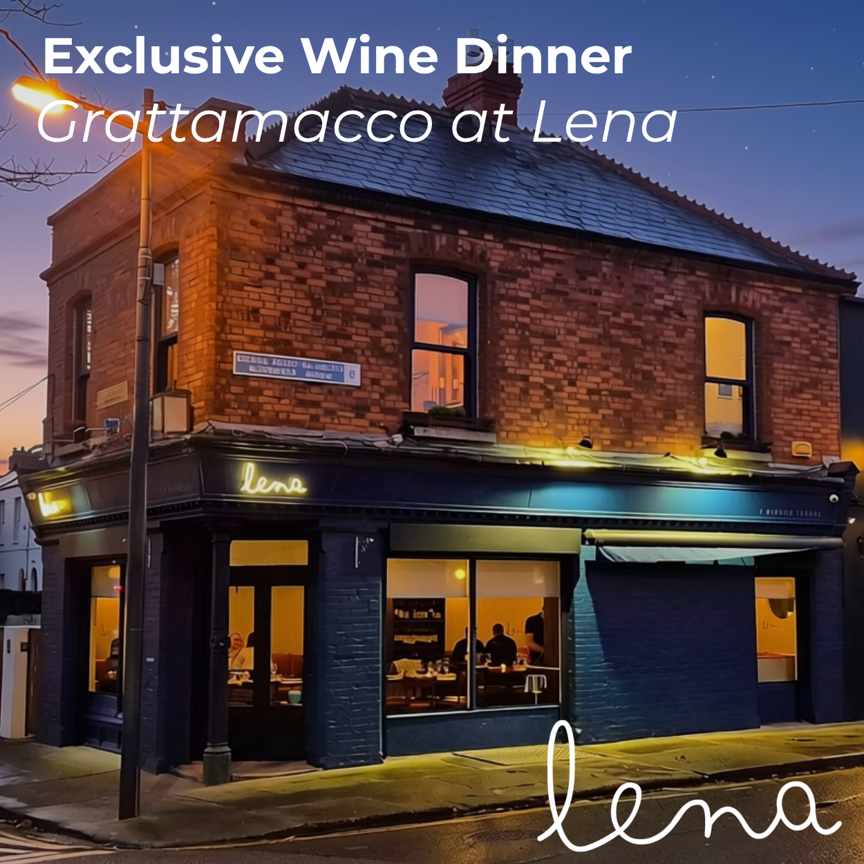 Exclusive Wine Dinner: Grattamacco at Lena | Thursday 22nd of October 2026