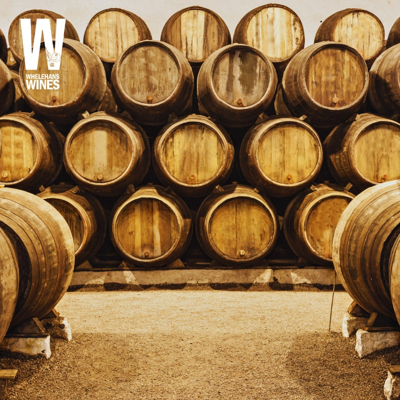 ageing barrels of port illustrating wine events by Whelehans Wines.