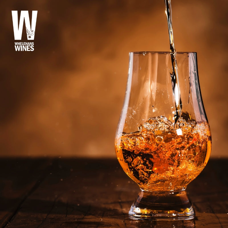A glass of whiskey, illustrating Whiskey Tasting, a Whelehans Wines event.