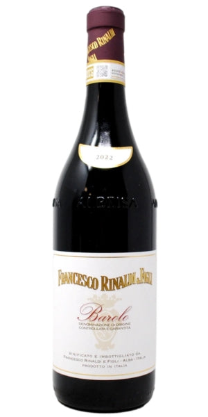 A bottle of Francesco Rinaldi & Figli, Barolo, 2022 by Whelehans Wines.