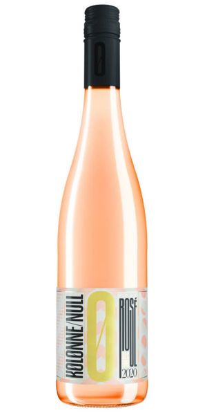 Bottle of non alcoholic Kolonne Null Rose, 2024 by Whelehans Wines.