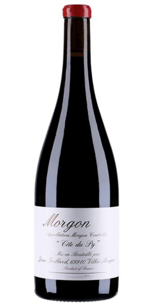Wine bottle labeled 'Morgon, Cote du Py' on a white background by Whelehans Wines.