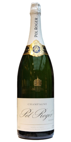 A jeroboam of Pol Roger Champagne Brut. By Whelehans Wines.