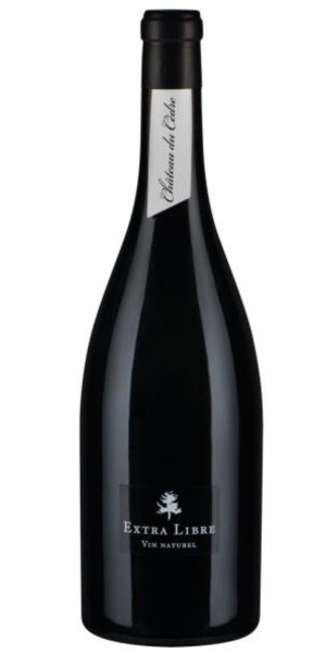 Wine bottle labelled 'Extra Libre' on a white background. Malbec by Whelehans Wines.