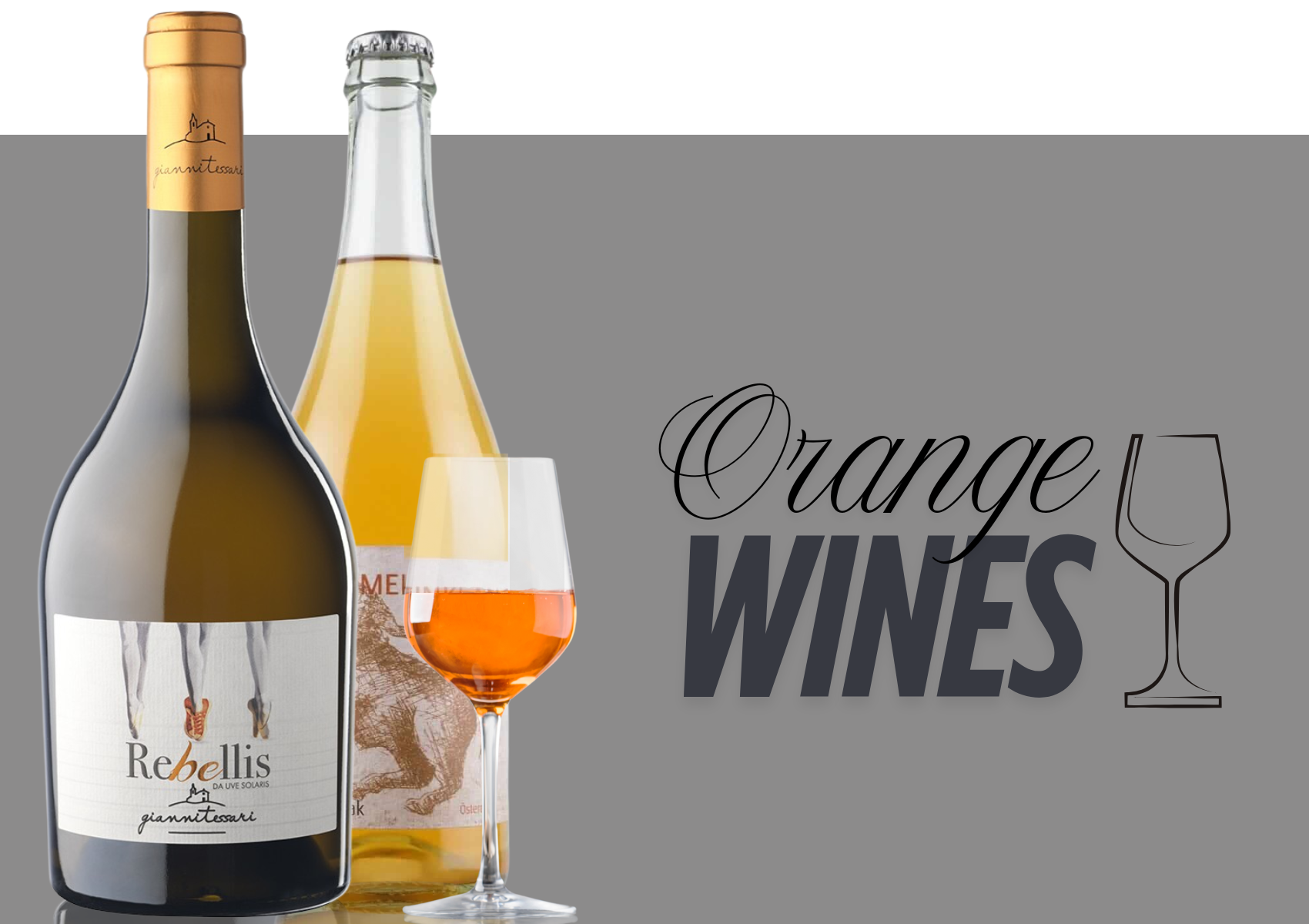 Orange wines to illustrate blog article "How Orange Wine Is Made" by Whelehans Wines