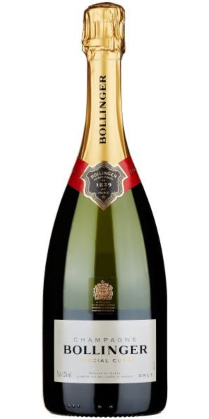 Bottle of Bollinger Champagne, Special Cuvée by Whelehans Wines.