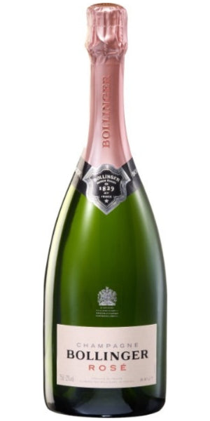 Bottle of Bollinger Champagne Rosé by Whelehans Wines. 