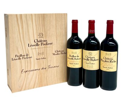 Château Léoville Poyferré Expression Des Terroirs 3 Wood Case