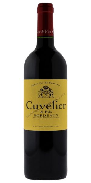 Bottle of Bordeaux, Cuvelier & Fils by Whelehans Wines. 