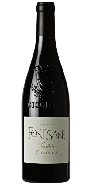 Bottle of Domaine de Font-Sane Tradition Gigondas, 2022 by Whelehans Wines.