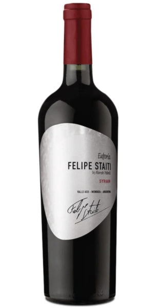 Bottle of Felipe Staiti Euforia Syrah, 2021 by Whelehans Wines. 