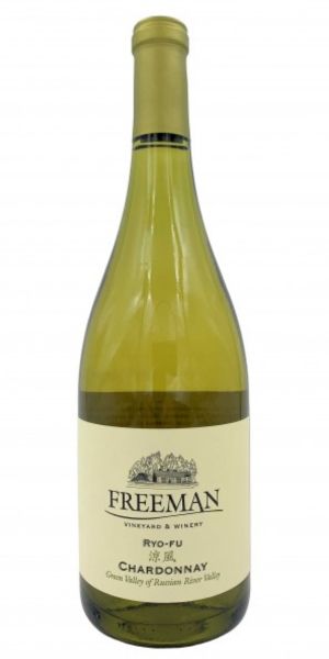 Bottle of Freeman Ryo-fu Chardonnay, 2022 by Whelehans Wines. 
