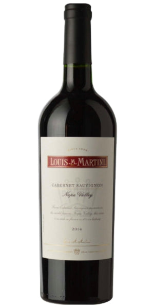 Bottle of Louis Martini, Cabernet Sauvignon from Napa Valley by Whelehans Wines.