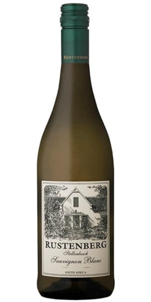 Bottle of Rustenberg Sauvignon Blanc from Stellenbosch by Whelehans Wines. 