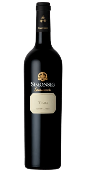 Bottle of Simonsig "Tiara" 2018 by Whelehans Wines. 