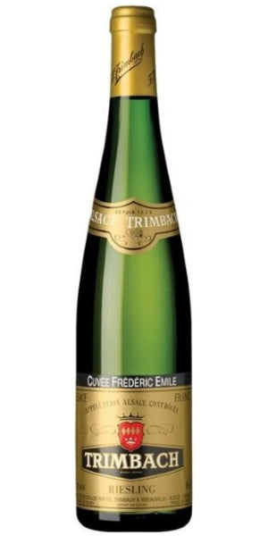 Bottle of Trimbach, Riesling, Cuvée Frederic Emile by Whelehans Wines.  