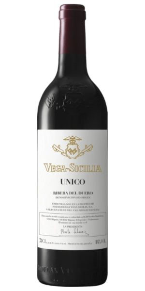 Bottle of Vega Sicilia Unico by Whelehans Wines. 