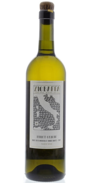 Bottle of Ziobaffa, Pinot Grigio by Whelehans Wines. 