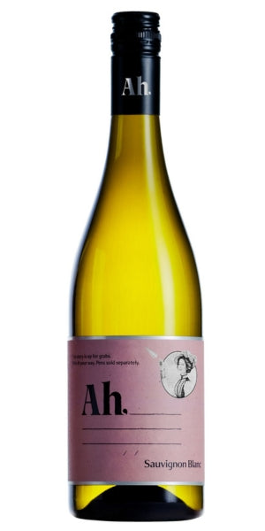 Bottle of Ah Sauvignon Blanc by Amy Huberman 2024 by Whelehans Wines. 