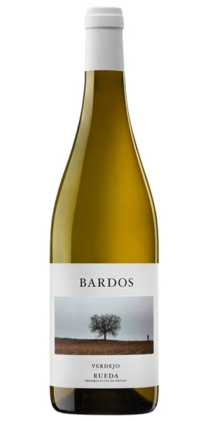 Bottle of Bardos Verdejo wine on a white background, by Whelehans Wines. 