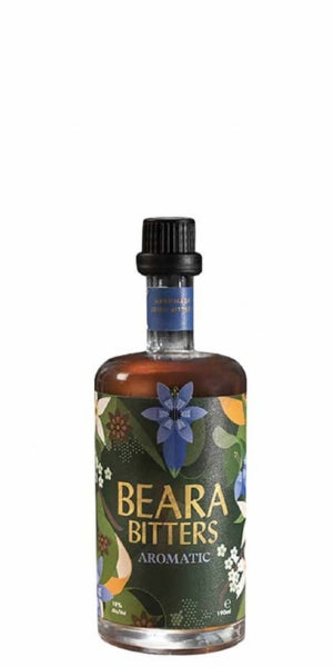 A bottle of Bear's Bitters Aromatic on a plain white background. By Whelehans Wines. 