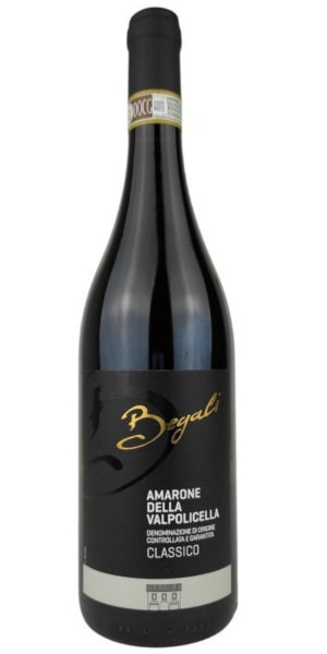 Bottle of Begali Lorenzo, Amarone della Valpolicella Classico DOCG, 2022 - By Whelehans Wines. 