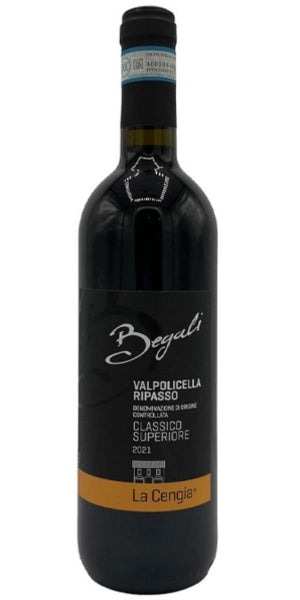 Bottle of Begali Lorenzo Valpolicella Ripasso Classico Superiore DOC, 2021 by Whelehans Wines.