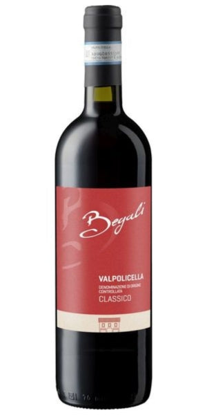 Bottle of Begali Lorenzo, Valpolicella Classico, 2023, by Whelehans Wines. 