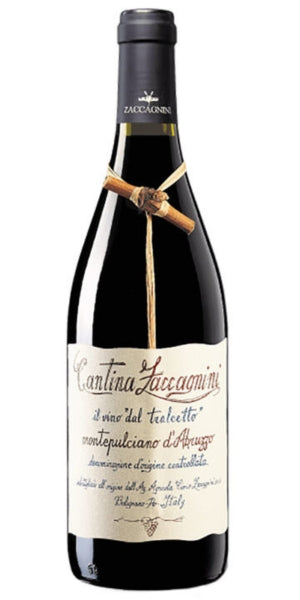 Bottleo fo Cantina Zaccagnini Montepulciano dAbruzzo, 2022 by Whelehans Wines. 