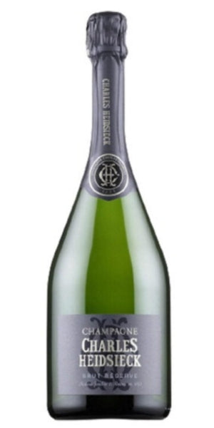 Bottle of Champagne Charles Heidsieck, brut reserve by Whelehans Wines.