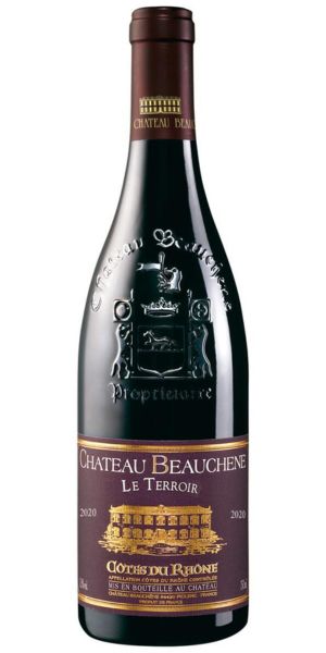 Bottle of Château Beauchêne Côtes du Rhône Le Terroir, 2021 by Whelehans Wines.