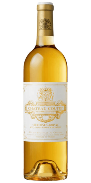 Bottle of Sauternes wine from Chateau Coutet France Dessert Wines by Whelehans Wines.