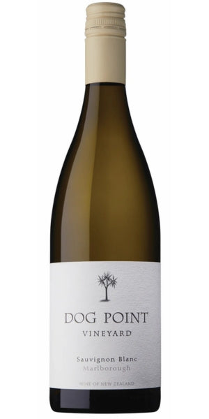 Dog Point Vineyard Sauvignon Blanc wine bottle on a white background, by Whelehans Wines. 
